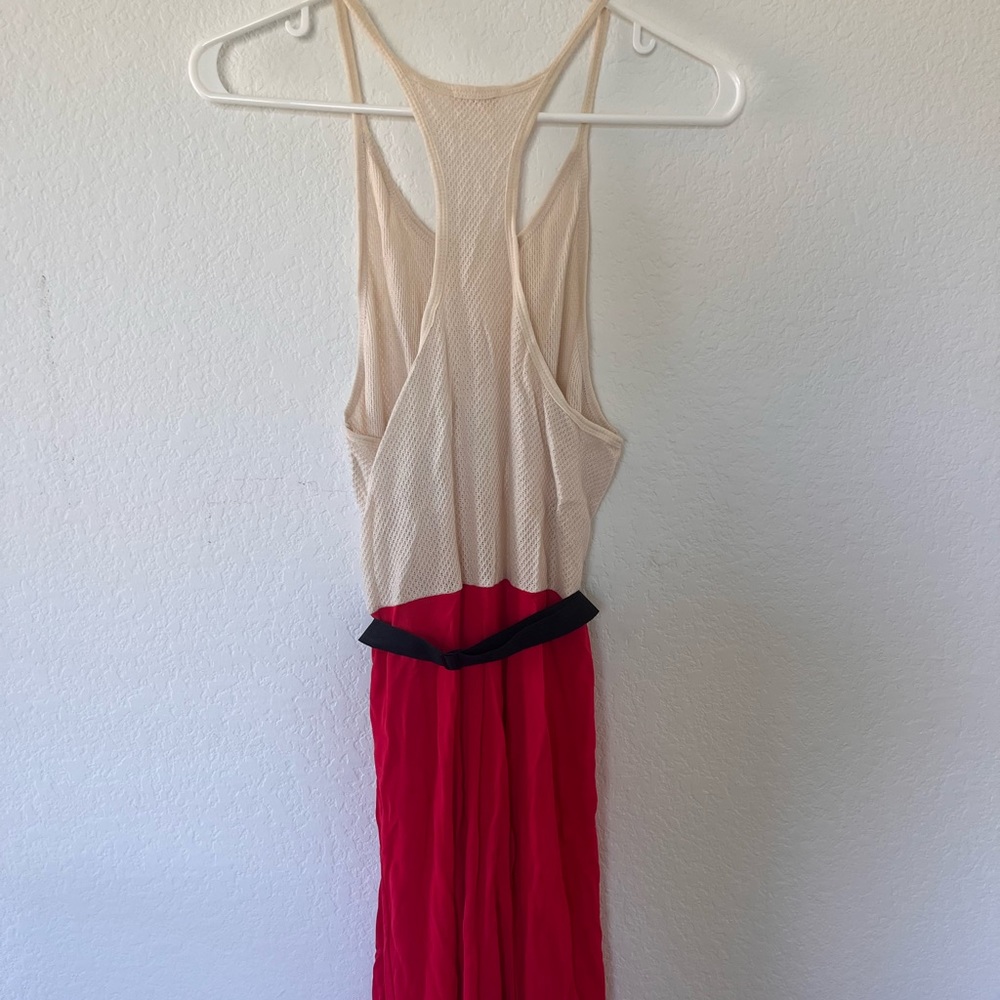 L’Agence white and red dress